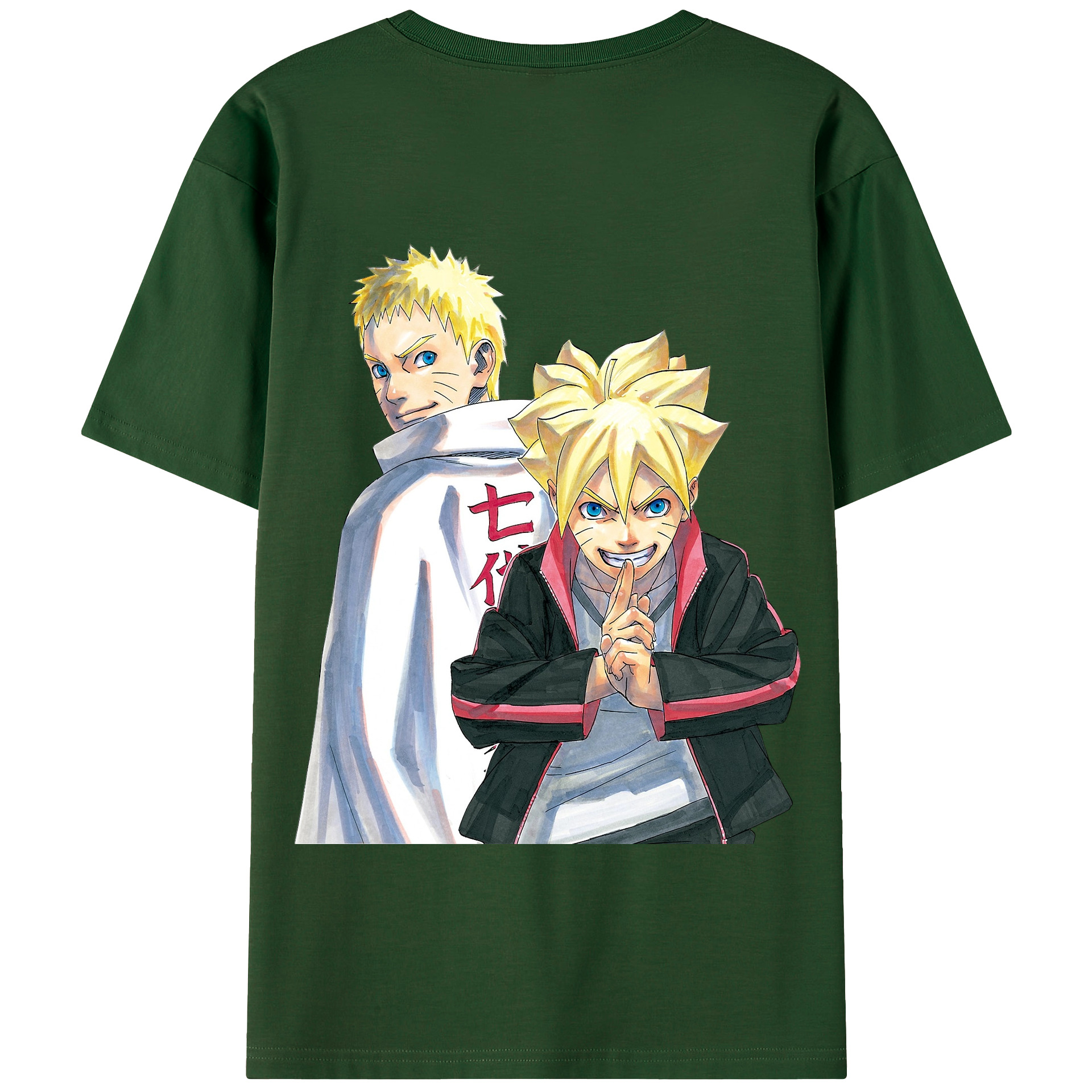 （画像用） NARUTO -ナルト- うずまき ボルト Uzumaki Boruto 綿100％半袖Tシャツ（背面プリント）